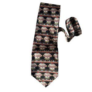 Faberge NEW NWT black white EASTER egg SILK tie